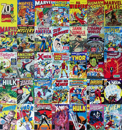 Collection of Marvel comics.