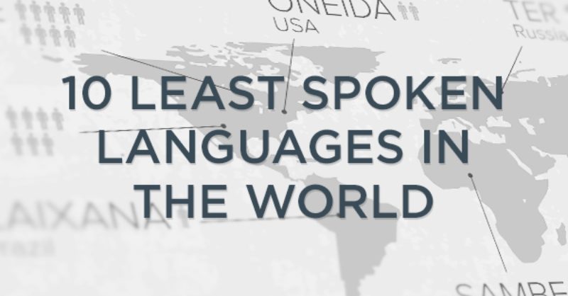 INFOGRAPHIC: 10 least spoken languages in the world | Wolfestone