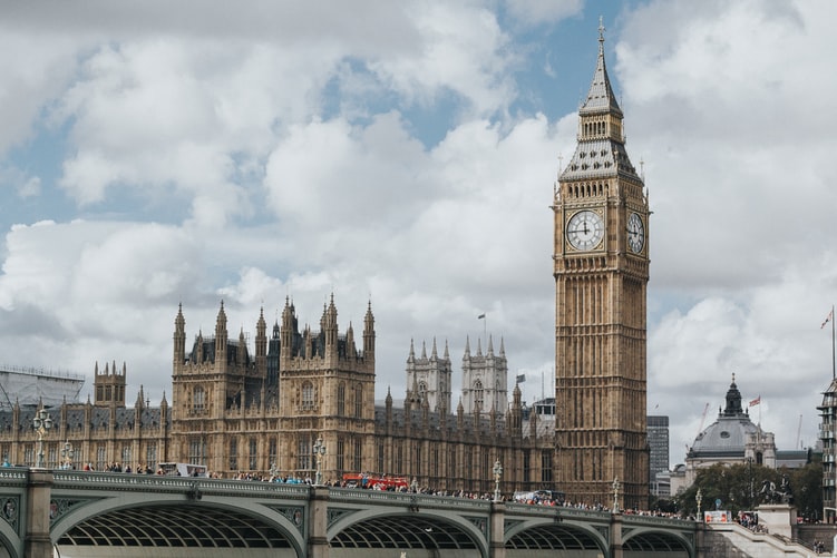 UK parliament landscape and Big Ben